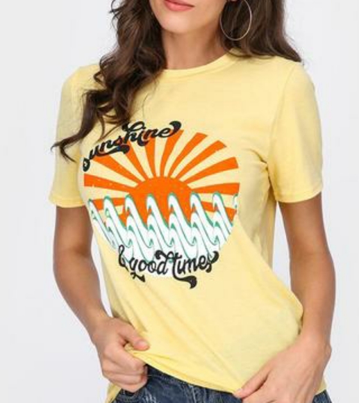 Free People Tops - Sunshine & Good Times Graphic Tee